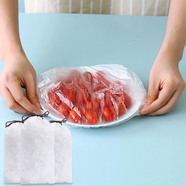 100pcs Disposable Flexible Transparent Plastic Food Storage Bags – Resealable & Multi-Purpose - Food-Grade Fresh-Keeping, Dust & Insect-Proof, Kitchen Accessories - Disposable Food Wrap.