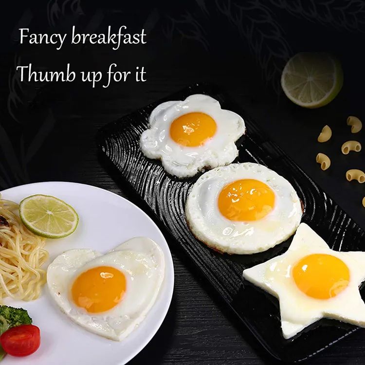 STAINLESS STEEL EGG PANCAKE RINGS FRIED EGG PANCAKE SHAPER OMELETTE MOLD MOULD FRYING COOKING TOOLS KITCHEN ACCESSORIES GADGET RINGS