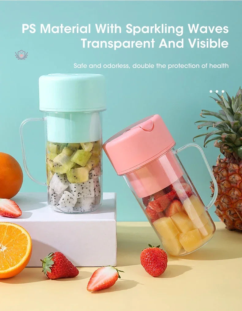 Crusher Juicer – Mug Shaped Portable Blender With Straw