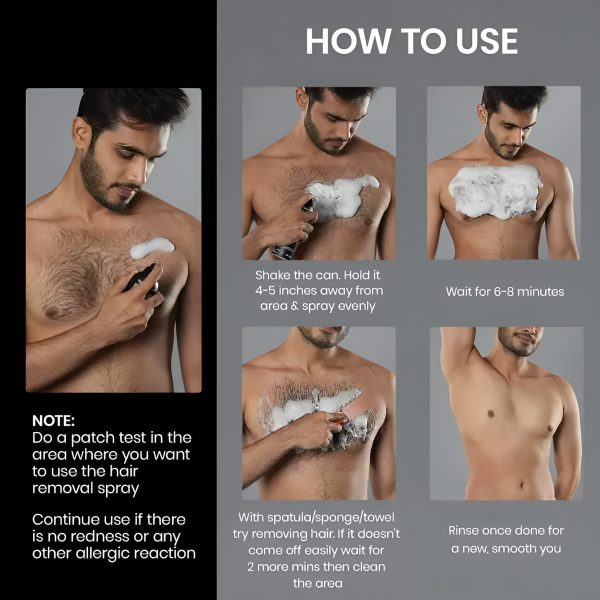 Chirs’s Men Hair Removal Spray Full Body Hair Removal Spray | Best Hair Removal Spray – 180ml