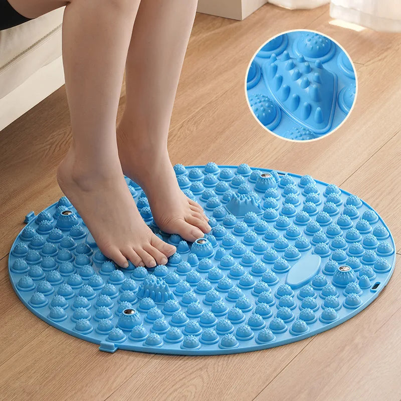 Circular jogging finger press board, foot massage foot pad