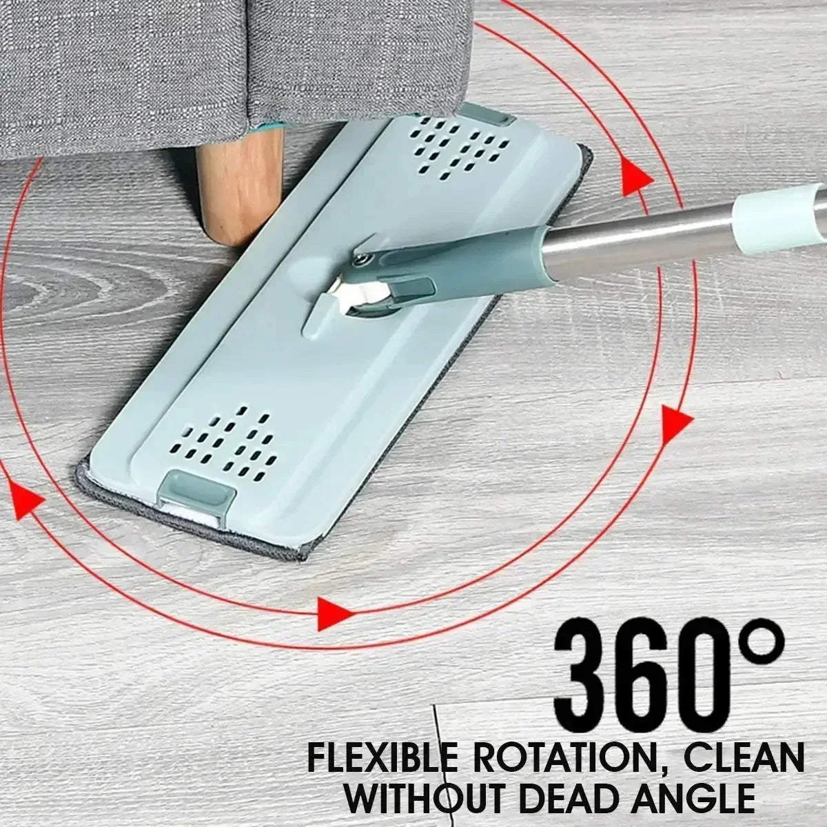 Mop Floor Squeeze Mop with Bucket – Hardwood & Wood Floor Rotary