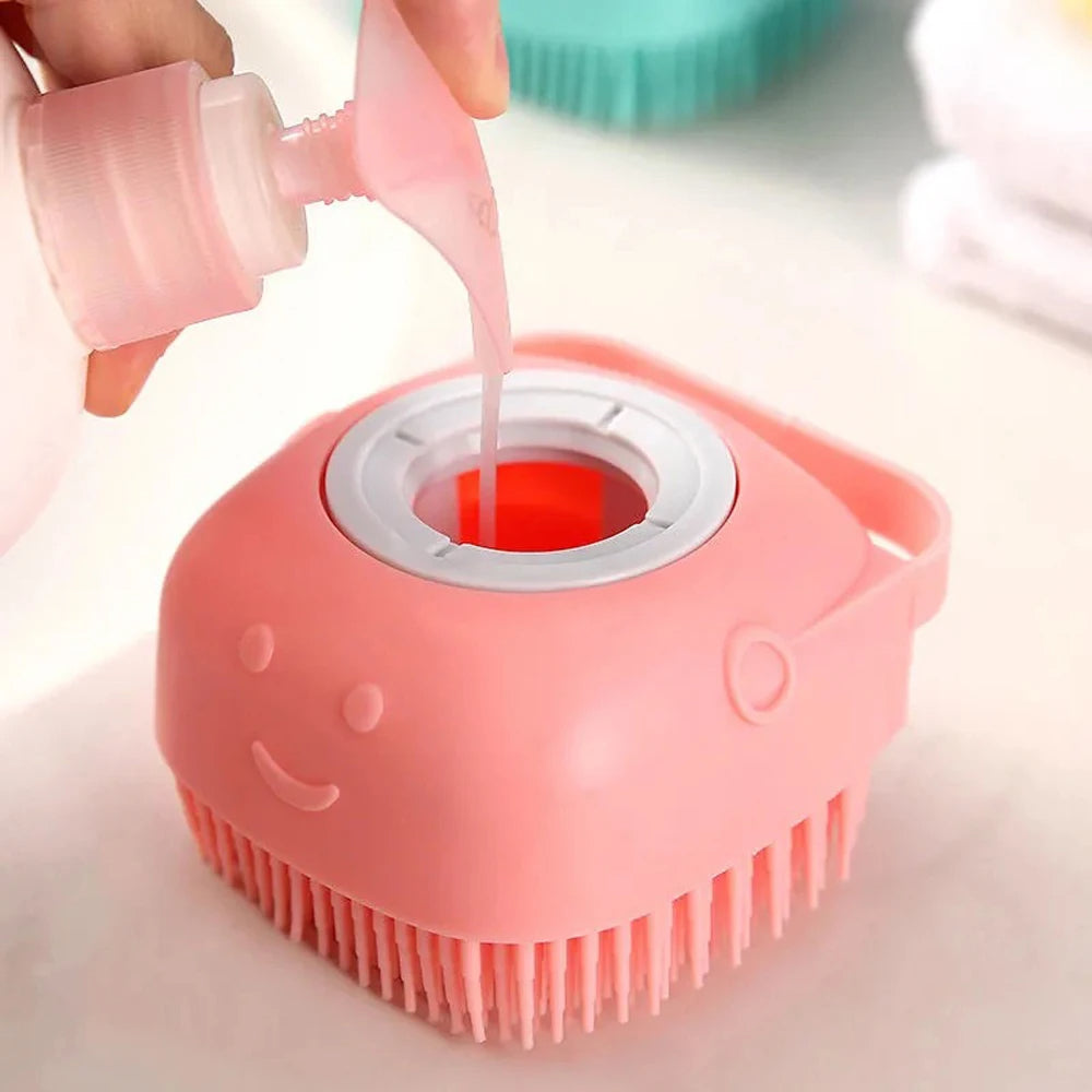 Mini Bath Brush With Box (random Color)