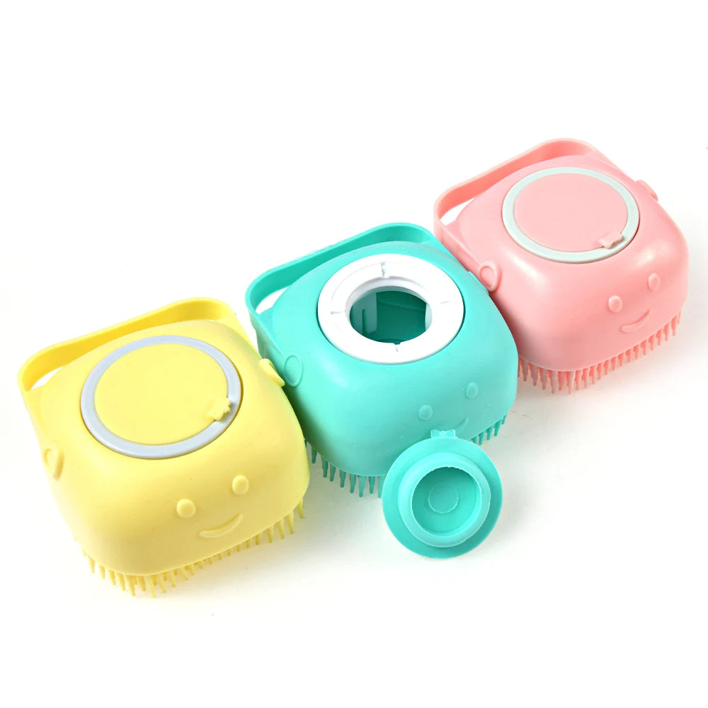 Mini Bath Brush With Box (random Color)