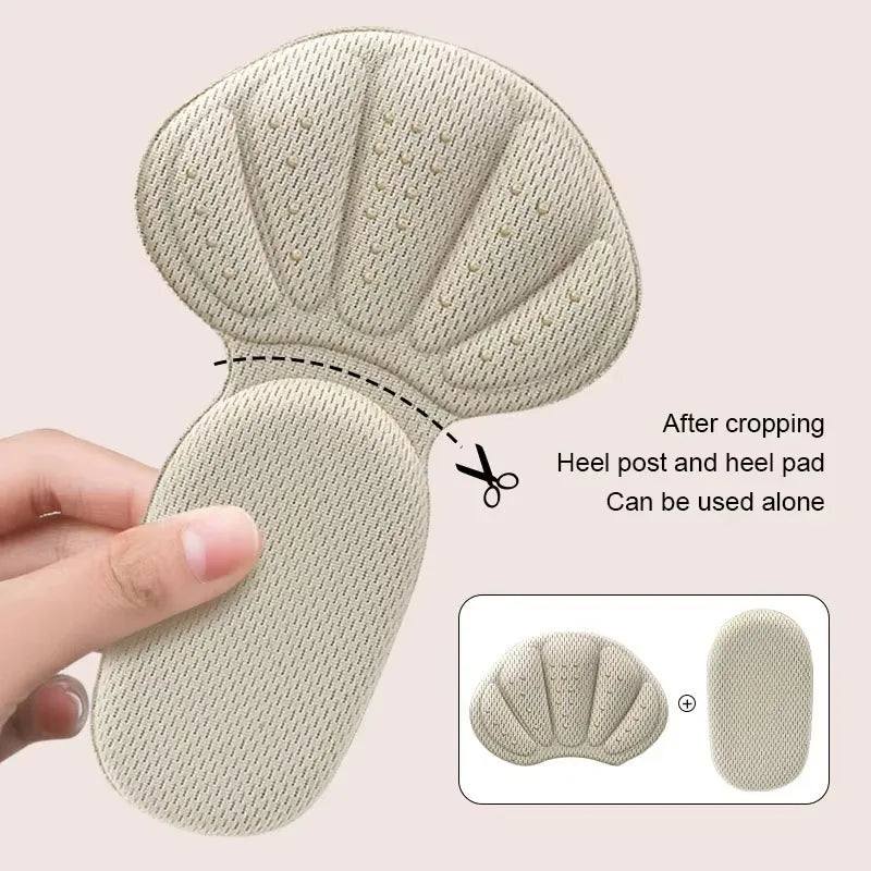 2pcs Insole Heel Cushion Pads, Shoe Grip Heel Protector