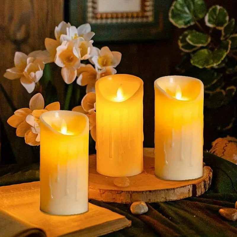 1 Pc Electronic Candle Lights Simulation Of Plastic Candles Birthday Decorations