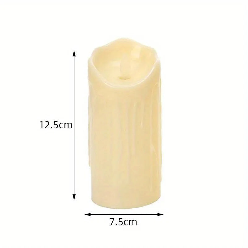 1 Pc Electronic Candle Lights Simulation Of Plastic Candles Birthday Decorations