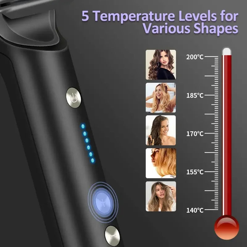 Hair Straightener Comb - Professional Quick Heated Electric Hot Comb Hair