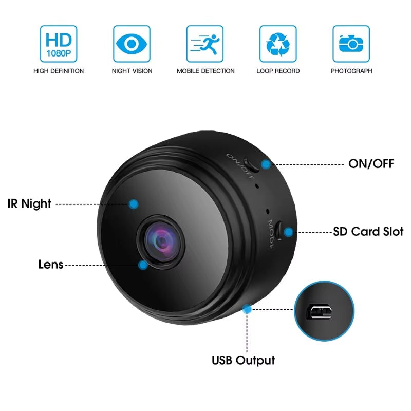 A9 Mini Camera Wifi Wireless Recorder Hd Video WB (A9)