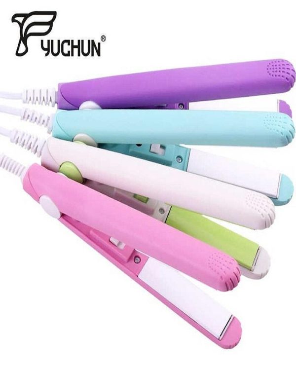 Mini Portable Ceramic Hair Straightener & Curler