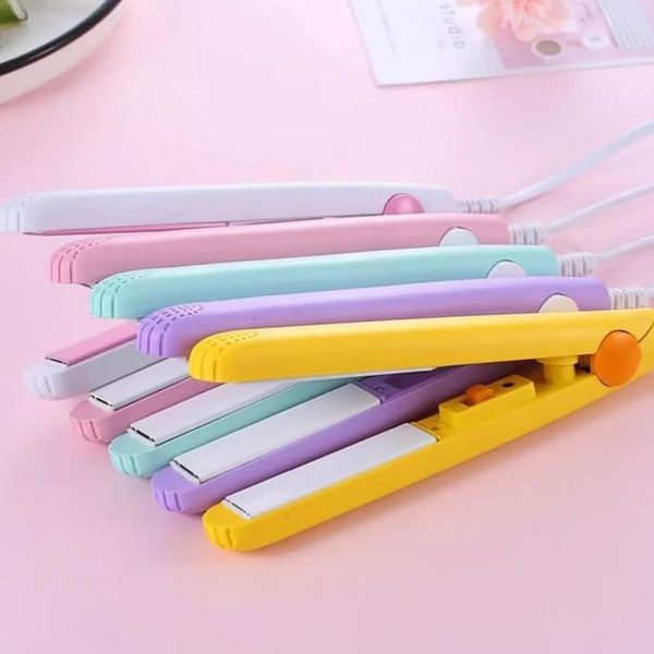 Mini Portable Ceramic Hair Straightener & Curler