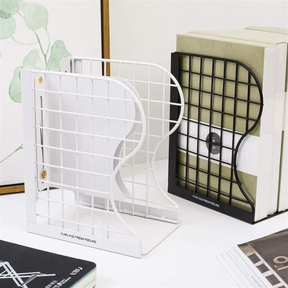 1 Pc Desktop Adjustable Bookends-retractable Book Stand-nonslip-for Decorative Bookends