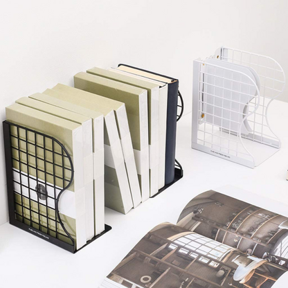 1 Pc Desktop Adjustable Bookends-retractable Book Stand-nonslip-for Decorative Bookends