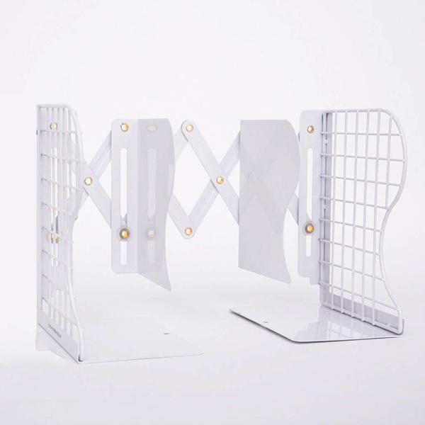 1 Pc Desktop Adjustable Bookends-retractable Book Stand-nonslip-for Decorative Bookends