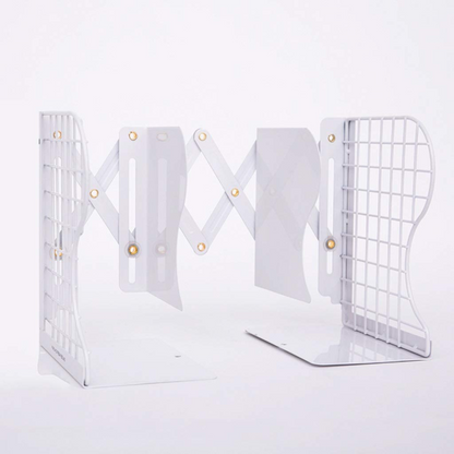 1 Pc Desktop Adjustable Bookends-retractable Book Stand-nonslip-for Decorative Bookends