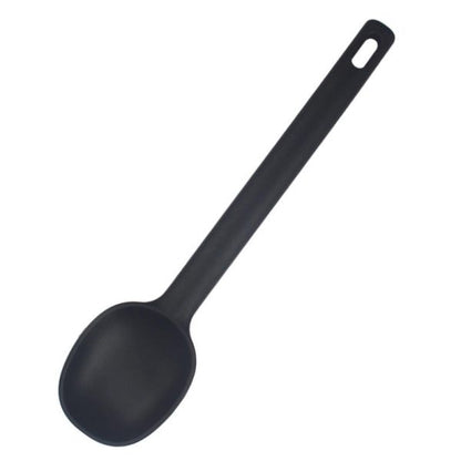 1 Piece Serving Spoon Long Handle Silicone Stirring Spoon High Temperature Resistant Anti-scald Soup Spoon Large Size Seasoning Spoon Ice Cream Serving Spoon – Long Handle Silicone Stirring Spoon ( Random Color )