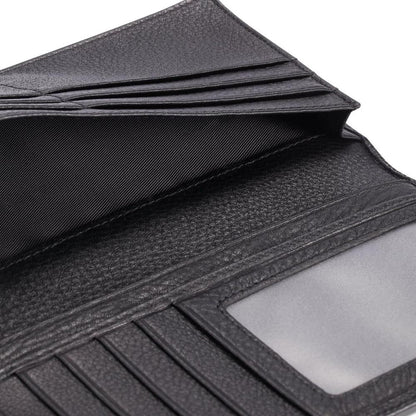 Leather Long Wallet for Men Slim Money Mobile Wallet Card Holder.