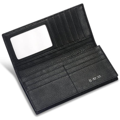 Leather Long Wallet for Men Slim Money Mobile Wallet Card Holder.