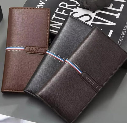 Men's Long Leather Wallet Men Import Clutch .