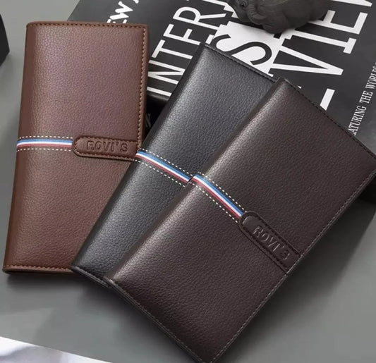 Men's Long Leather Wallet Men Import Clutch .