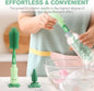 3-in-1 Silicone Baby Bottle Cleaning Brush Set – Pacifier, Straw, And Bottle Scrubber