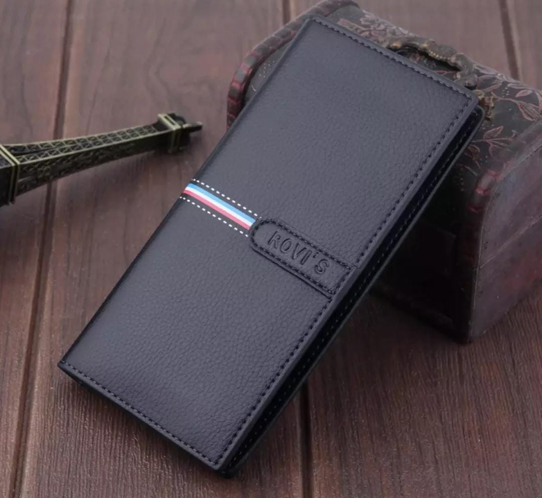 Men's Long Leather Wallet Men Import Clutch .