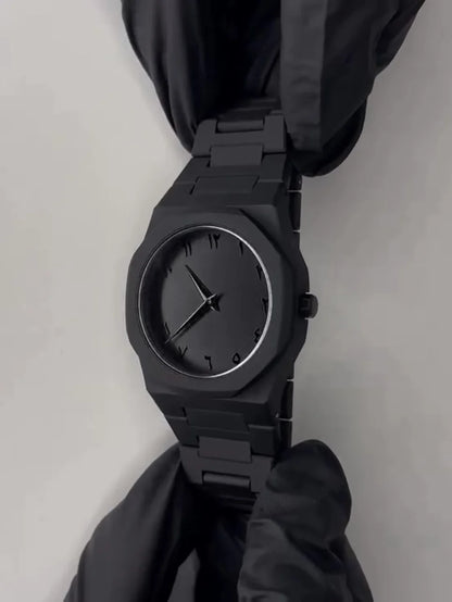 Black Aura Quartz Watch – Lightweight Design | Butterfly Lock, Premium Quality & Finish | Best Quality Analog Watch For Boys