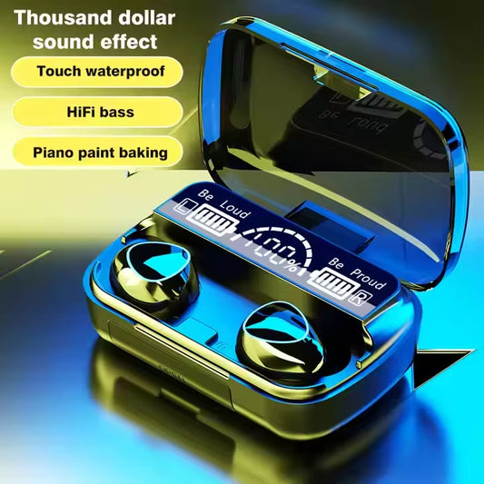 M10 TWS Wireless Earbuds with Charging Power Bank & LED Display 3D Touch Bluetooth Headset newest.