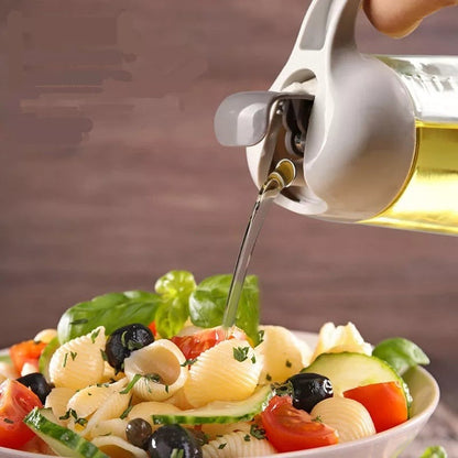 2in1 Oil Sprayer Glass Bottle For Cooking Anti Leakage Olive Oil Storage Bottle For Bbq Air Fryer Salad Steak Kitchen Supplies.