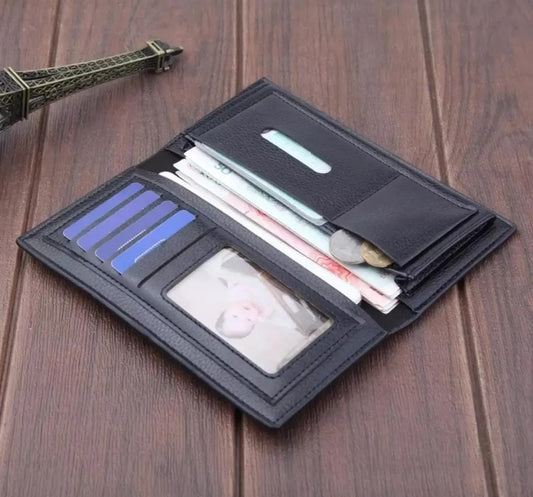 Men's Long Leather Wallet Men Import Clutch .