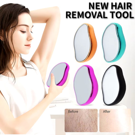 Crystal Hair Eraser Painless Exfoliation Hair Removal Tool For Arms Legs Back.