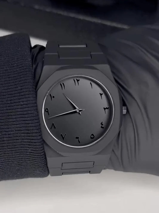 Black Aura Quartz Watch – Lightweight Design | Butterfly Lock, Premium Quality & Finish | Best Quality Analog Watch For Boys