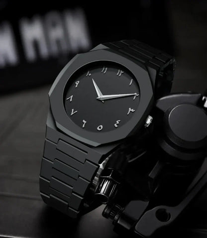 Black Aura Quartz Watch – Lightweight Design | Butterfly Lock, Premium Quality & Finish | Best Quality Analog Watch For Boys