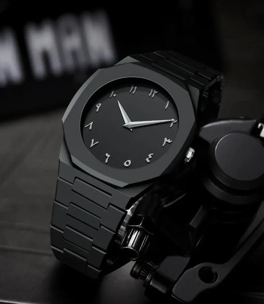 Black Aura Quartz Watch – Lightweight Design | Butterfly Lock, Premium Quality & Finish | Best Quality Analog Watch For Boys