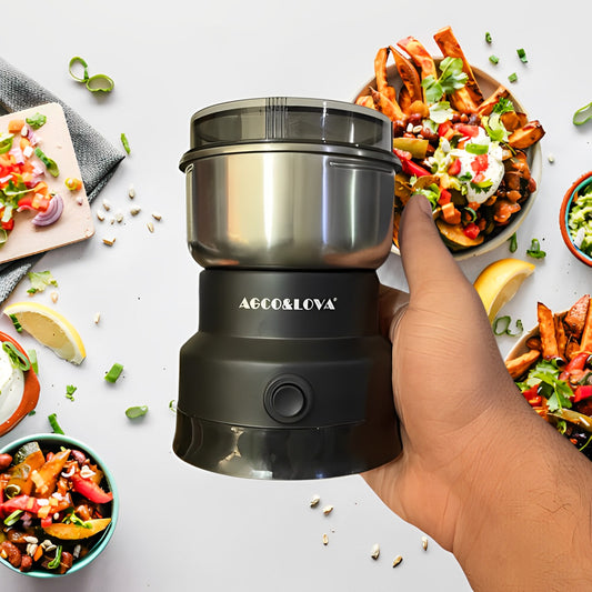 AL-661 Compact Multifunctional 400W Stainless Steel Grinder with 4 Blades for Versatile Use
