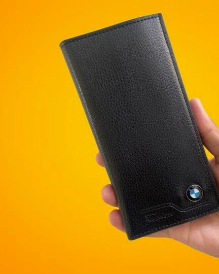 Leather Long Wallet for Men Slim Money Mobile Wallet Card Holder.