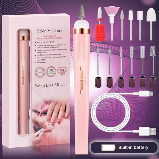 5 in 1 Electric Nail Polish Drill Machine USB Charge
