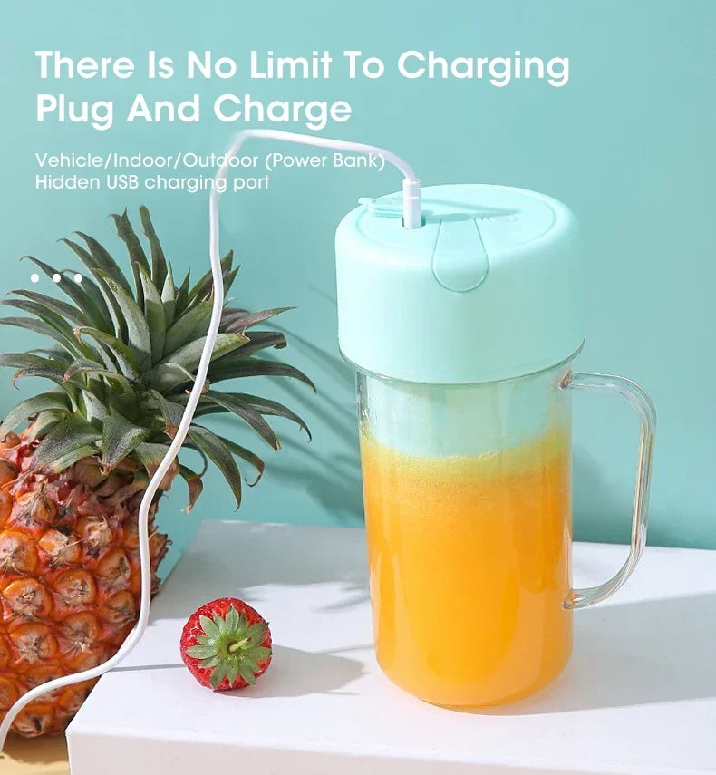 Crusher Juicer – Mug Shaped Portable Blender With Straw