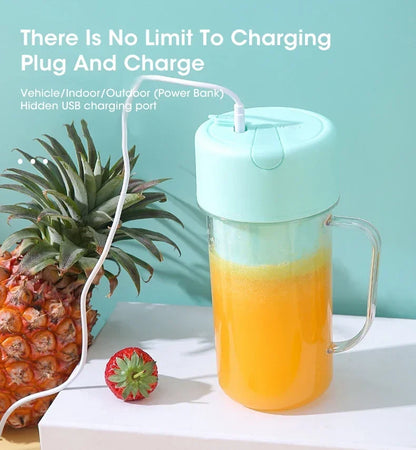 Crusher Juicer – Mug Shaped Portable Blender With Straw