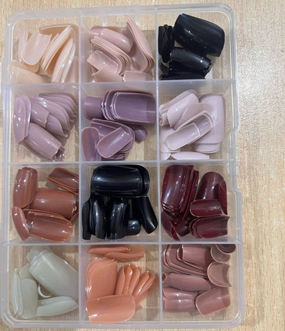 Reusable Fake Nails With Box – Beautiful Variety Of Colors