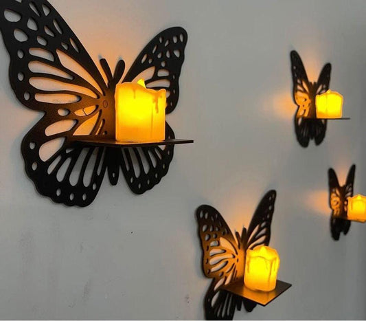 Butterfly Design Shelevs -Pack of 3