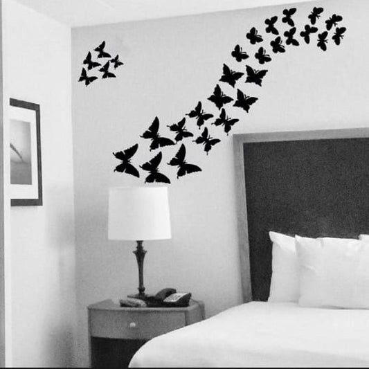Butterfly Design Wall Sticker - Pack of 30