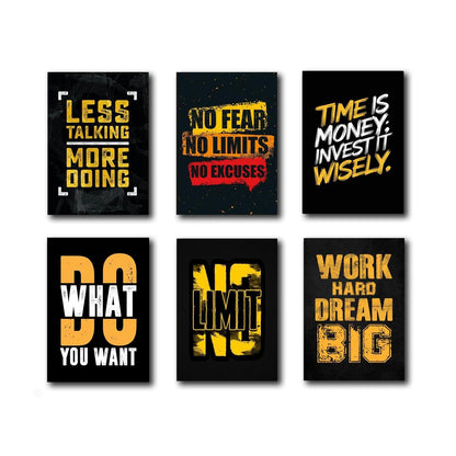 Stunning Multicolor Wall Art - 6 Pcs Beautifull Calligraphy Design