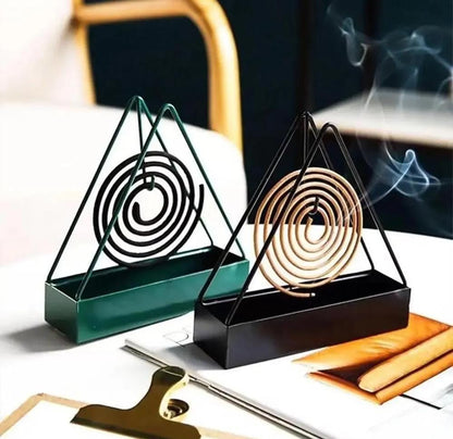 Black Mosquito coil stand 2Pcs Durable Metal Solution
