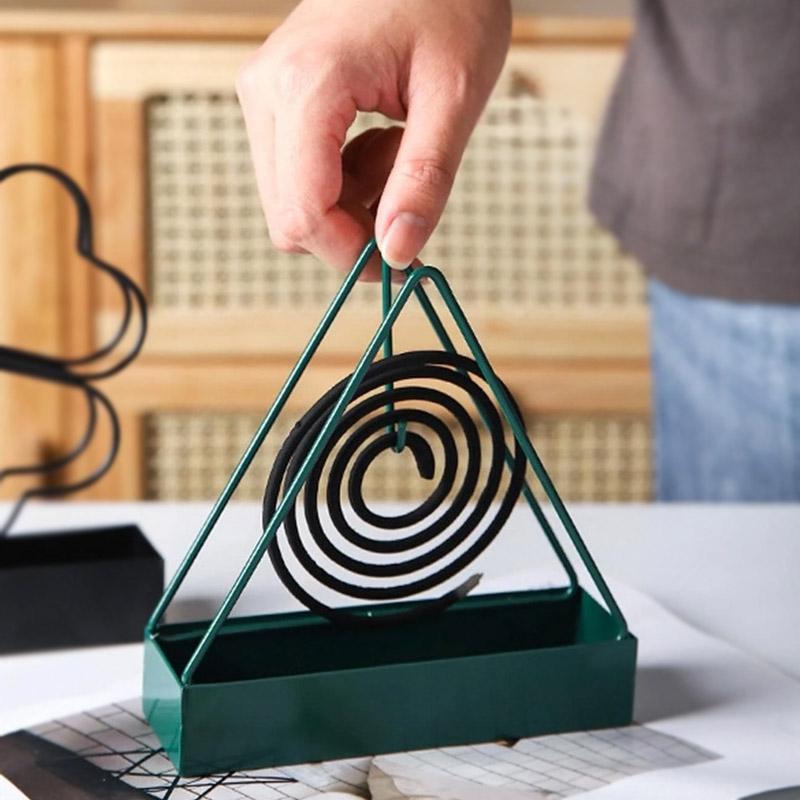 Black Mosquito coil stand 2Pcs Durable Metal Solution