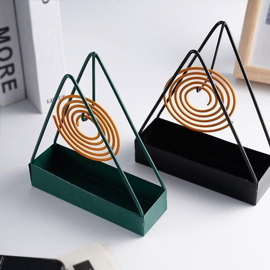 Black Mosquito coil stand 2Pcs Durable Metal Solution