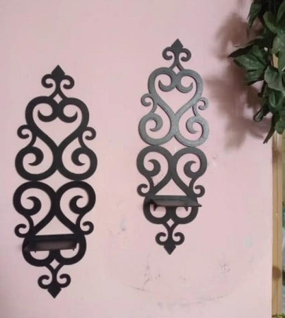 Wooden Wall Decoration Shelves - Pack of 2