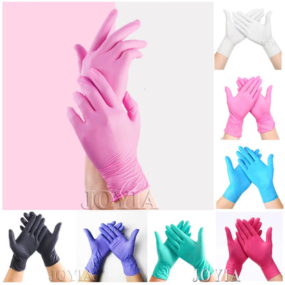 Dishwashing Rubber Gloves Non-slip Household Laundry Kitchen Cleaning Gloves – Pair (random Color)