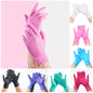 Dishwashing Rubber Gloves Non-slip Household Laundry Kitchen Cleaning Gloves – Pair (random Color)