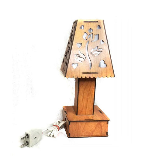 Wooden Table Lamp for Bedroom, Drawing Room, Living Room Lamp, Home Decorative Best Suited Desk Lamp, Ideal for Gifting Purposes